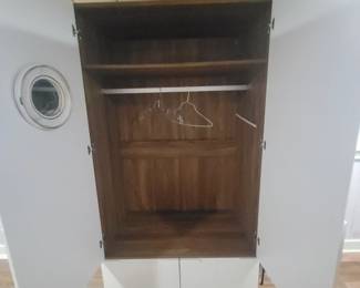 WHITE LAMINATE WARDROBE OR ARMOIRE
