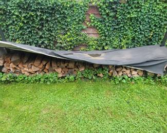 WOODHAVEN FIREWOOD LOG RACK WITH COVER
