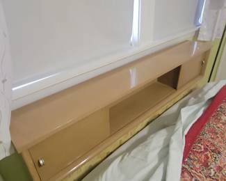 MID CENTURY MODERN MCM CAVALIER CORP. BLOND MAHOGANY FULL BED