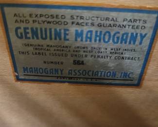 MID CENTURY MODERN MCM CAVALIER CORP. BLOND MAHOGANY BEDROOM SET