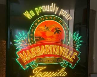Vintage jimmy buffet margaritaville tequila “hemisphere dancer” lighted fiber optic sign