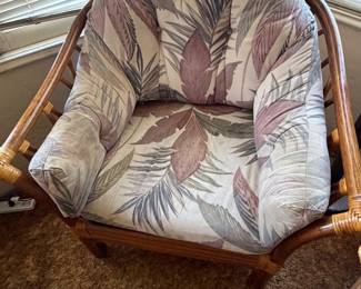 vintage rattan lounge chair