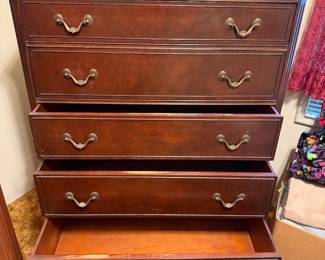 1940s Robert W. Irwin "Pendleton" Mahogany Dresser - Chippendale Style