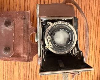 vintage F. Deckel München Compur-Rapid leaf shutter fitted with a Carl Zeiss Jena Tessar 1:2.8 f=7.5cm lens