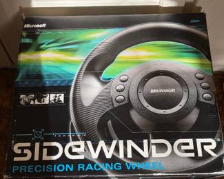 vintage Microsoft SideWinder Precision Racing Wheel