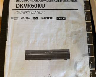 Toshiba DKVR60KU DVD and VCR cassette recorder 