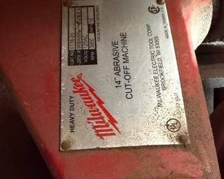  Milwaukee 14" Heavy Duty Abrasive Cut-Off Machine