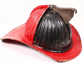 Vintage Cairns Bros Aluminum Fireman's Helmet