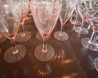 VINTAGE PAINK DEPRESSION GLASSWARE