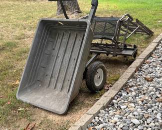 Lawn mower cart and deer stand