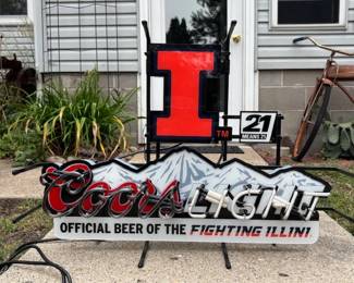 Coors and Illini bar light - neon