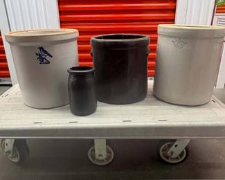 Various crocks