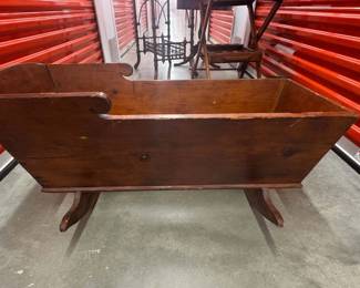 Antique wood cradle