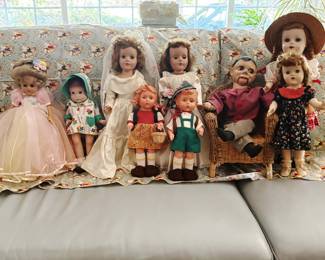 Various dolls