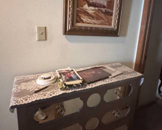 Hall table home decor
