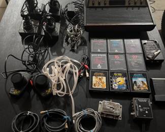 Sears Tele-Games Heavy Sixer with Games, Controllers, and Adapters