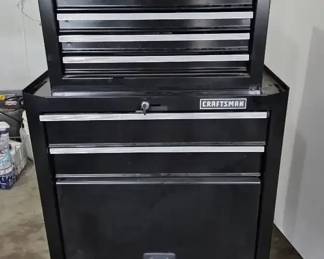 Craftsman Rolling Tool Chest Top Box with Hand Power Tools