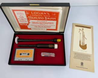 Vintage R.G. Lawrie Scottish Bagpipe Practice Chanter Set