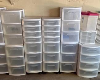 Versatile Collection of Plastic Drawer Storage Units