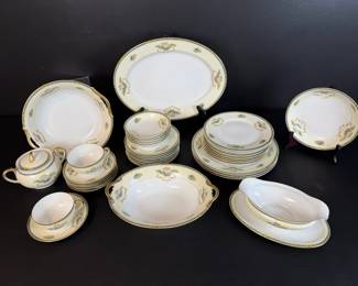 Vintage Noritake Romance China Dinnerware Floral Gold Trim