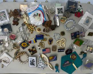 Huge Vintage Brooch, Pin Lapel Collection