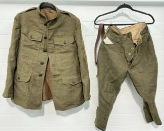 WWI U.S Army Service Tunic 1907 Service Pants