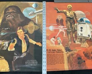 04 2 Vintage Star Wars 1977 Burger King Movie Posters
