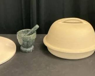 Pizza Stone, Mortar Pestle, Soup Tureen More