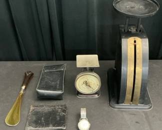 Scales, Watch, Shoe Horn More