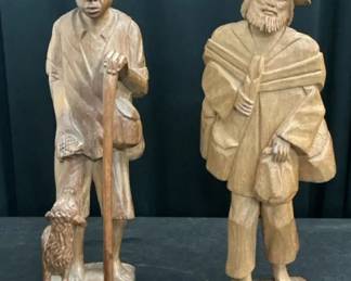 Hand Carved Wood Figures