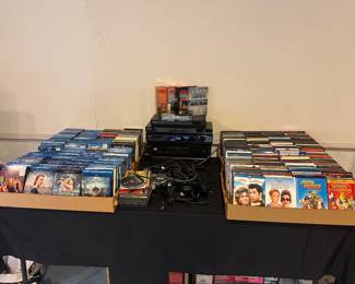 Tons of DVDs and Blu-ray titles