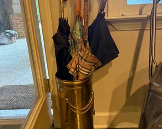Vintage Brass umbrella stand 