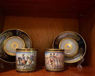 Sevres “Prise  de Zurich” teacup & saucer set