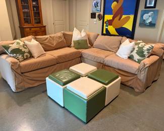 Pottery Barn Slipcovered Sectional 
