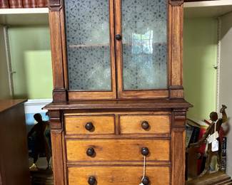 Salesman’s sample glass door cupboard