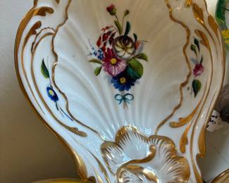 One of pair porcelain bowls