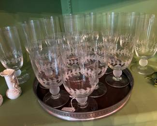 Group of German stemware
