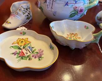 Group of miniature Herend China items
