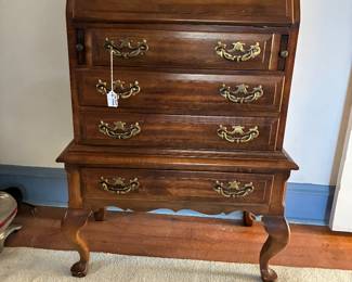 Small scale fall front desk