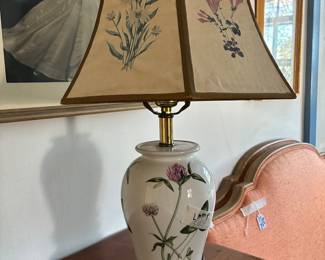 Floral China lamp