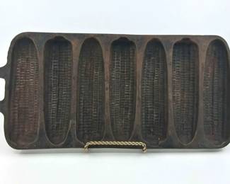 Vintage Cast Iron Corn Bread Trays 5pc
