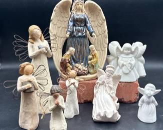 Willow Tree by Susan Lordi, Enesco Assorted Angel Figurines 8 Pc