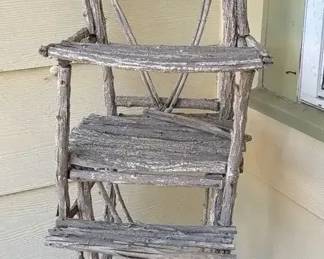 Twig Heart High Chair Decoration