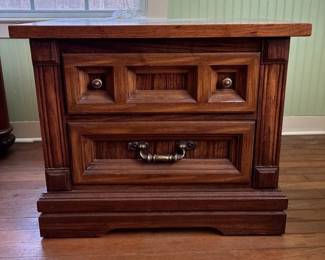 Vintage Wooden Nightstand Dresser