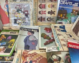 Vintage Sewing Patterns For Dolls, Crafts, And Women