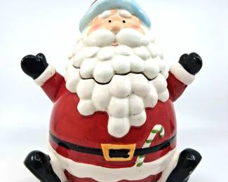 Vintage Ceramic Santa Claus Cookie Jar