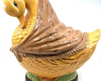 Vintage Ceramic Duck Cookie Jar