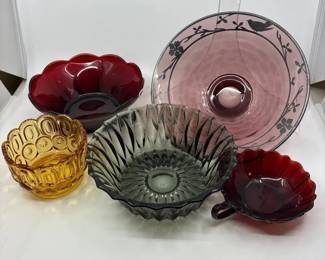 Vintage Colored Glassware