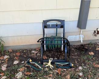 Suncast Hosemobile Garden Hose Reel Cart, Garden Hose 3 Sprinkler Heads 5pc