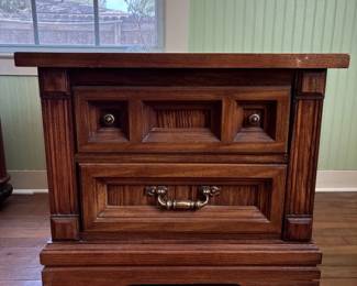 Vintage Wood Nightstand Dresser